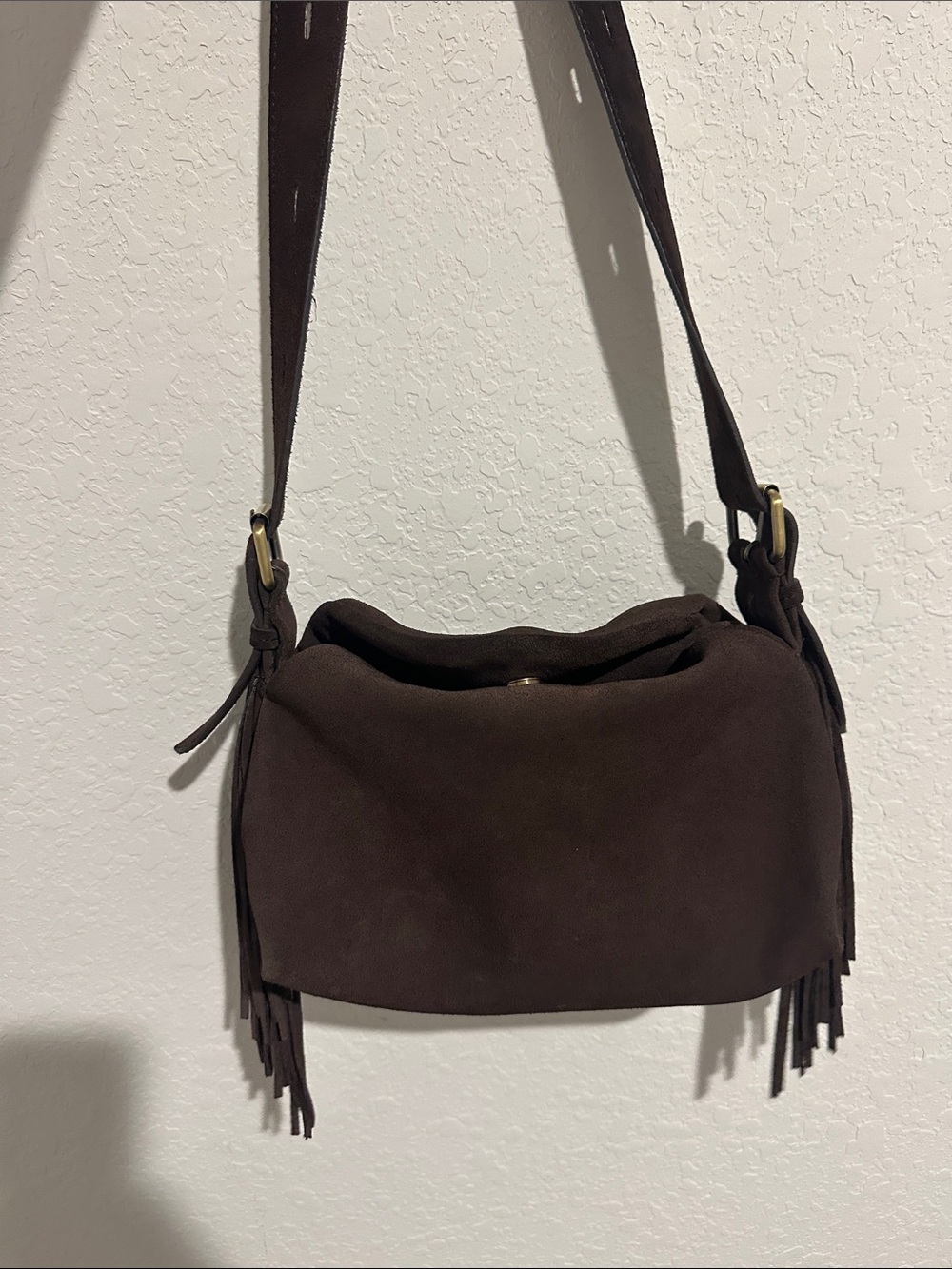 NWOT SUEDE LEATHER BAG